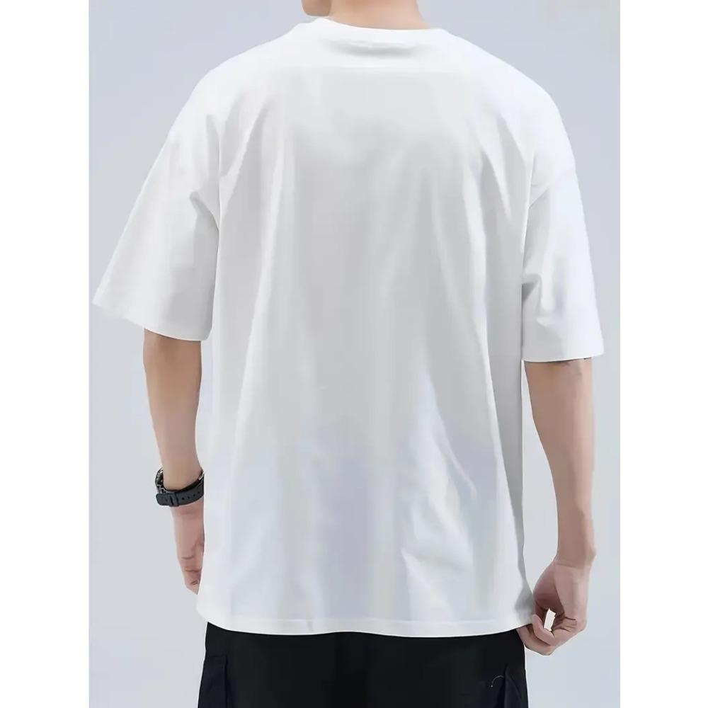 Taglie Europee T-shirt Cristiana da Uomo con Design Croce La Via La Verità La Vita - Traspirante Elasticizzata Girocollo Manica Corta