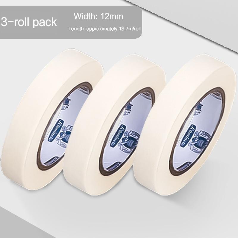 

12/24/30mm*13.7m Watercolor Masking Adhesive Tape Textured Paper Leave White Cover Tape Oil Watercolor Painting Sketch Fixation