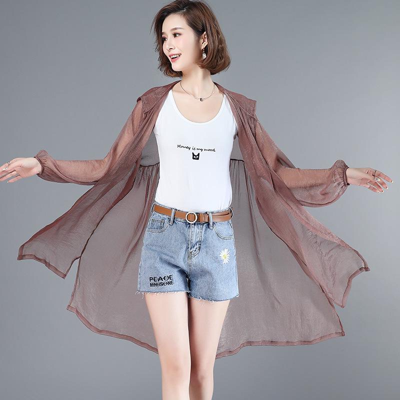 

Летний женский кардиган средней длины с защитой от солнца 2025 - Стильная, тонкая, вдохновленная феями верхняя одежда для защиты от солнца M кофейный