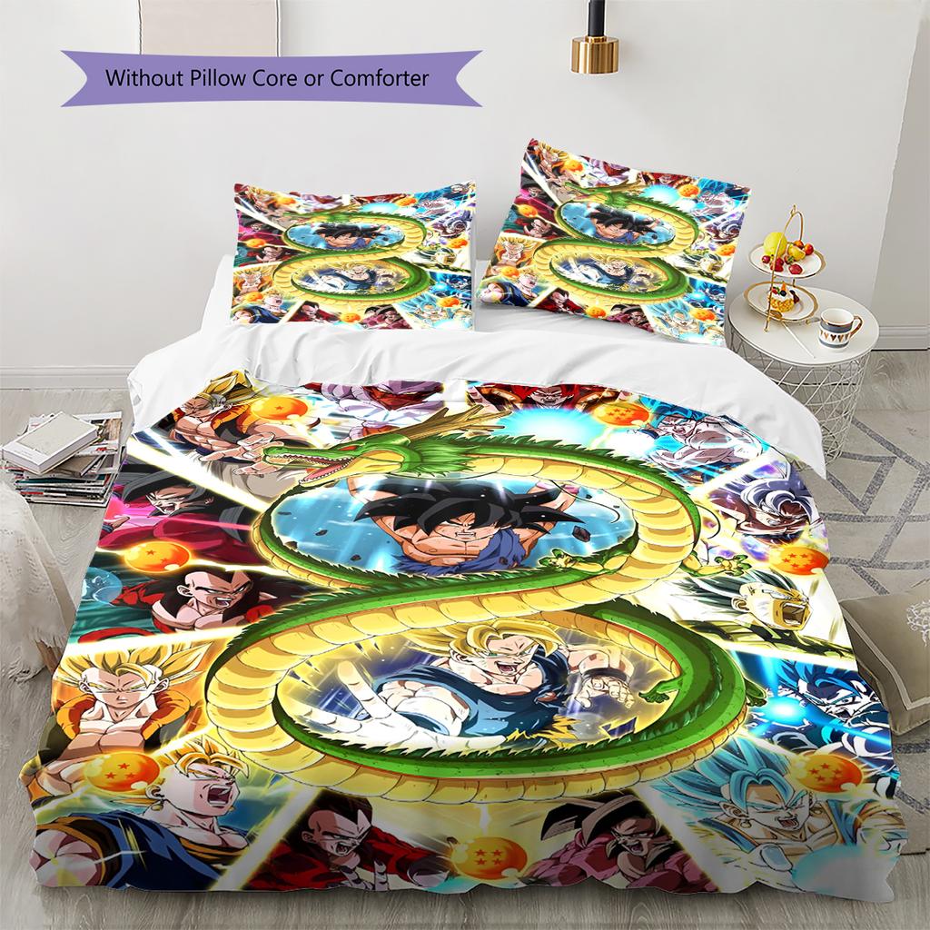 Set Copripiumino Trapuntato con Fantasia Cartone Animato Federa Decorazione per la Casa Regalo di Compleanno (1 * copripiumino + 2 * federa, senza nucleo)