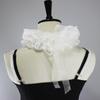 Sweater Decorative Collar for Women Neck Ruff Tulle Scarf Layered Floral Lace False Fake Collar