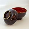 Mitani Yamanaka Daimyo Style Zoni Bowl with Lacquerware, Gold-Lacquered Rim, M13757-6