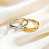 Fashionable Men's & Women's Oval Carved Stainless Steel Ring - RC-734