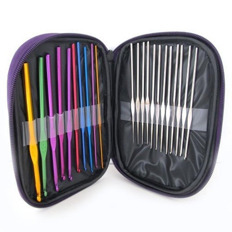 22pcs/Set Crochet Latch Hook Crochet Braids Needle Threader Hair Weaving Needle Hair Tools Hair Extensions Accessories Weaving Thread
