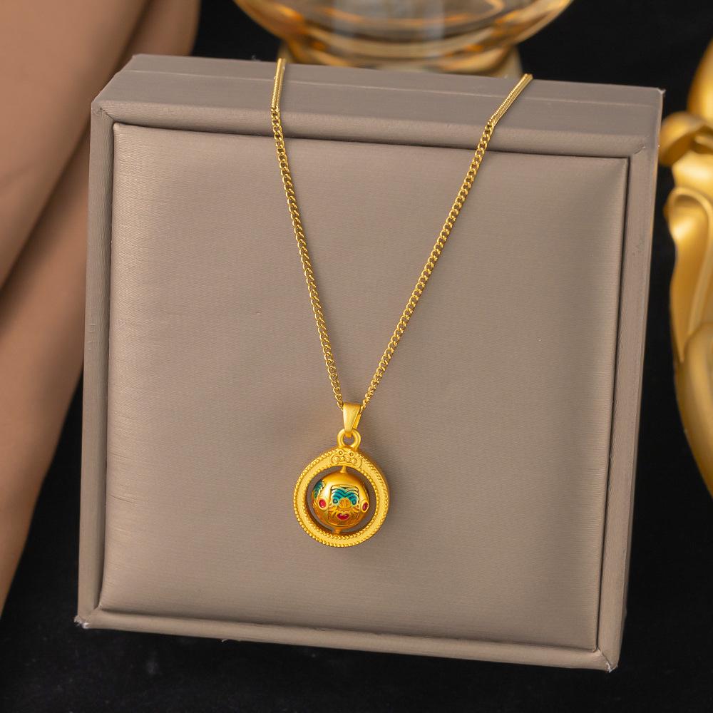 2025 Sommer Rote Kirsche Anhänger Halskette - Japanisch & Koreanisch Inspiriert Leichter Luxus Schlüsselbeinkette für Damen, Titanstahl.