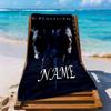 Supernatural Name Mystery Customized Name Beach Towel Super Soft & Absorbent Suitable for Sports Travel Swimming Yoga Bathroom Beach And Pool