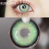 Eyeshare 2pcs Color Contact Lenses for Eyes Aurora Blue Green Colored Lenses Yearly Cosmetic Contact Lens for Eyes Beauty Makeup