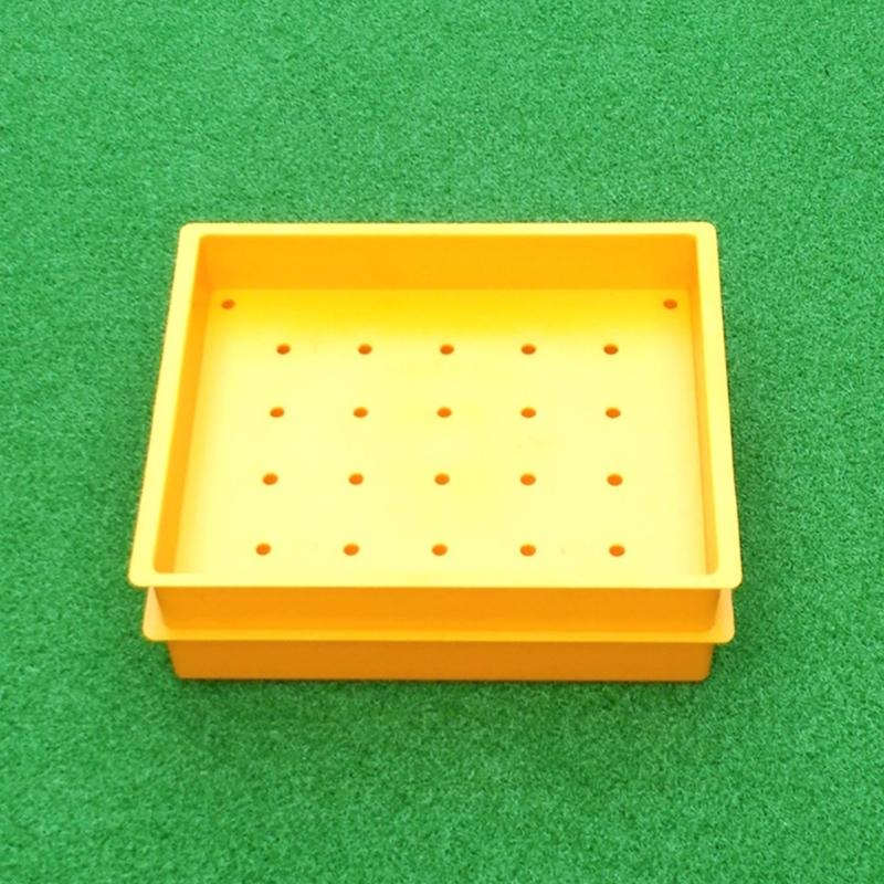 Plastic Golf Tray Storage Box Golf Ball Dispenser Tray with Hole Portable Golf Practice Ball Holder Golfing Equipment
