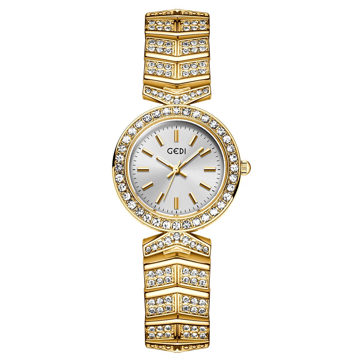 

Light Luxury Full Diamond Fashion High Value Women S Watch Niche Light Luxury Waterproof High Sense Alloy Bracelet Watch