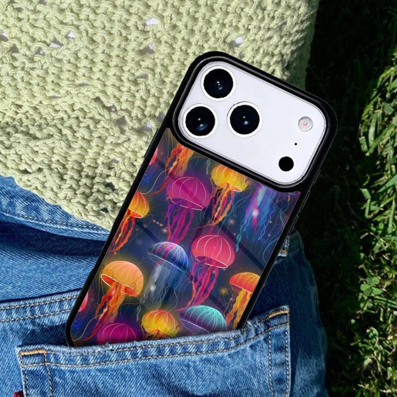 Magic Jellyfish Soft Mobile Phone Case Compatible with IPhone 17 16 15 14 13 12 11Pro Max 17 Air Cover