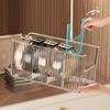 Acrylic Belt Storage Box with Removable Mesh Partition Display Box Waist Tie Scarf Organizer