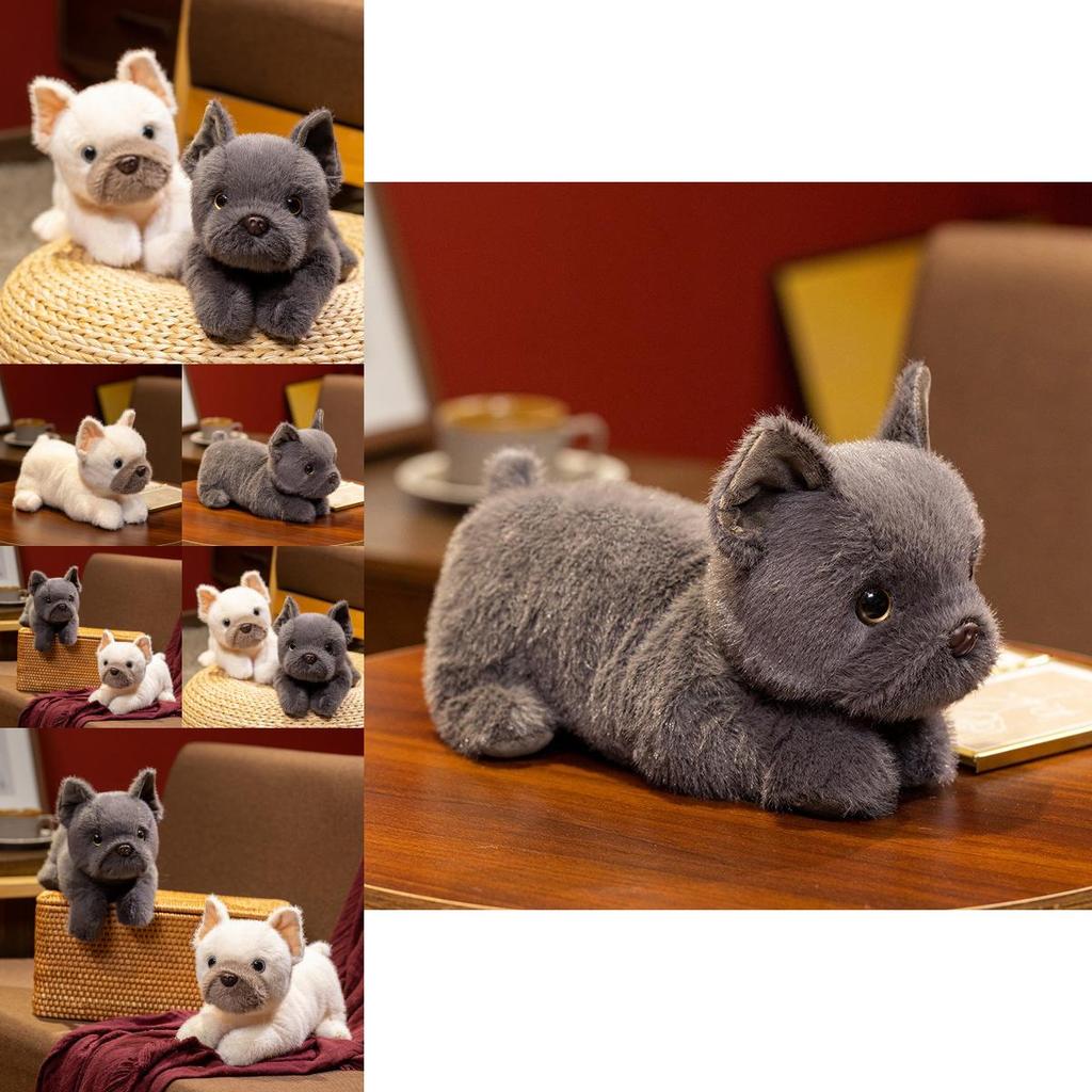 Plush Dog Toy Corgi Bulldog Soft Stuffed Animal For Kids Gift