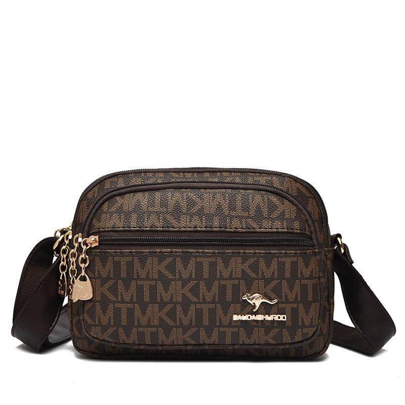 

Модна сумка великої місткості, висококласна ретро-сумка на одне плече з принтом, трендова жіноча сумка кросбоді