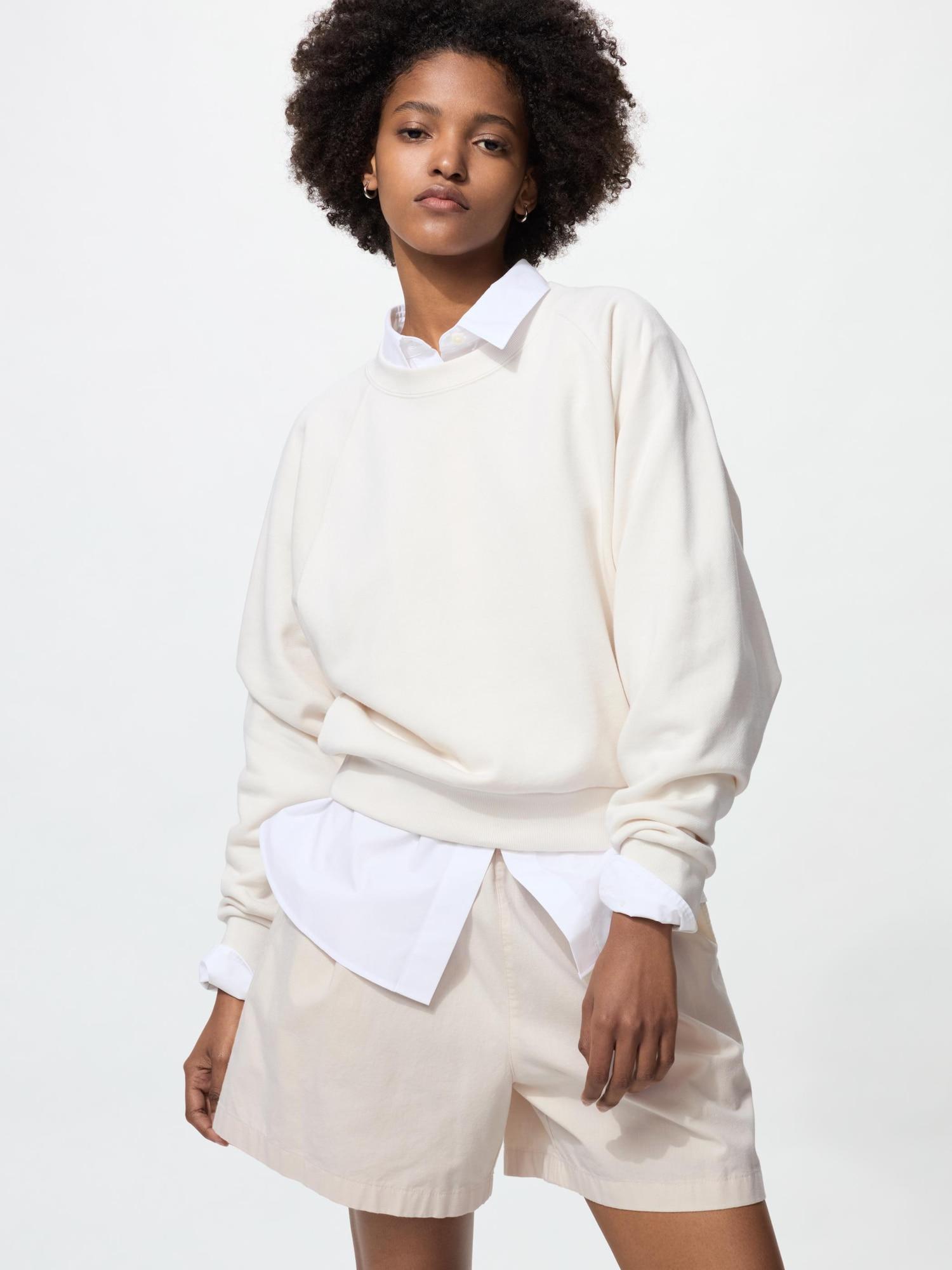 

Uniqlo Укороченная толстовка 01 OFF WHITE/3XL