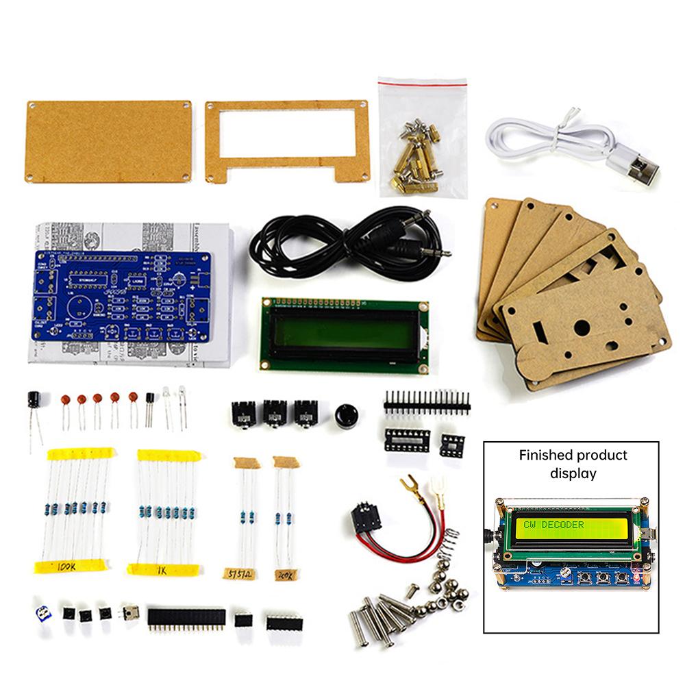 

Оновлений DC 5V CW Декодер Морзе Коду Плата для Практики Пайки DIY Електронний Виробничий Комплект