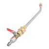 Curved Pressure Washer Extension Wand with Ball Valve 1 4 Inch Connector Power Washer Gutter Cleaner Attachment Rod