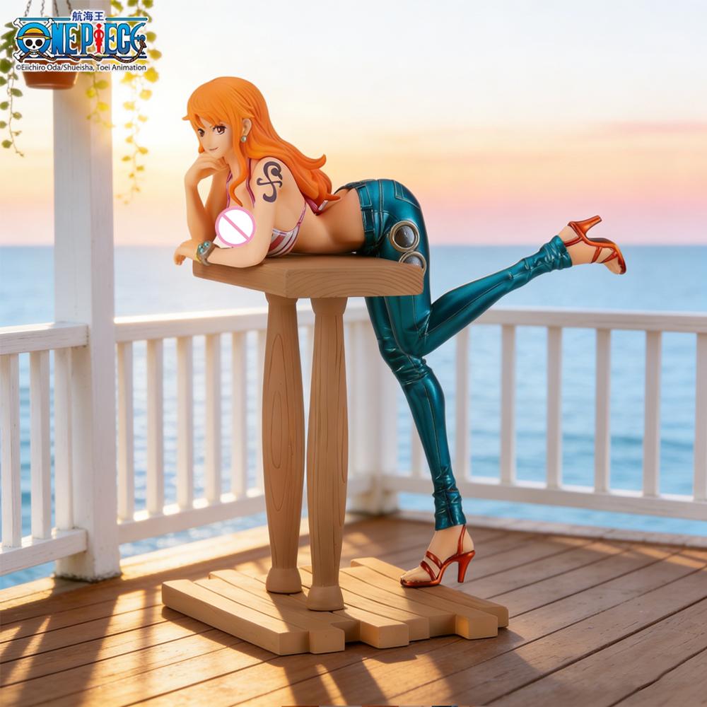 1pc Officially One Piece Nami Figure, Atmospheric Decorative Ornament for Desktop & Car, Perfect Gift for Birthdays & Holidays.