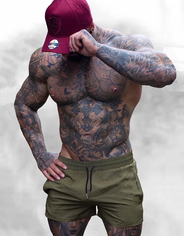 Pantalones Cortos Deportivos Elásticos Transpirables para Hombre para Correr Maratones y Entrenamiento de Sentadillas