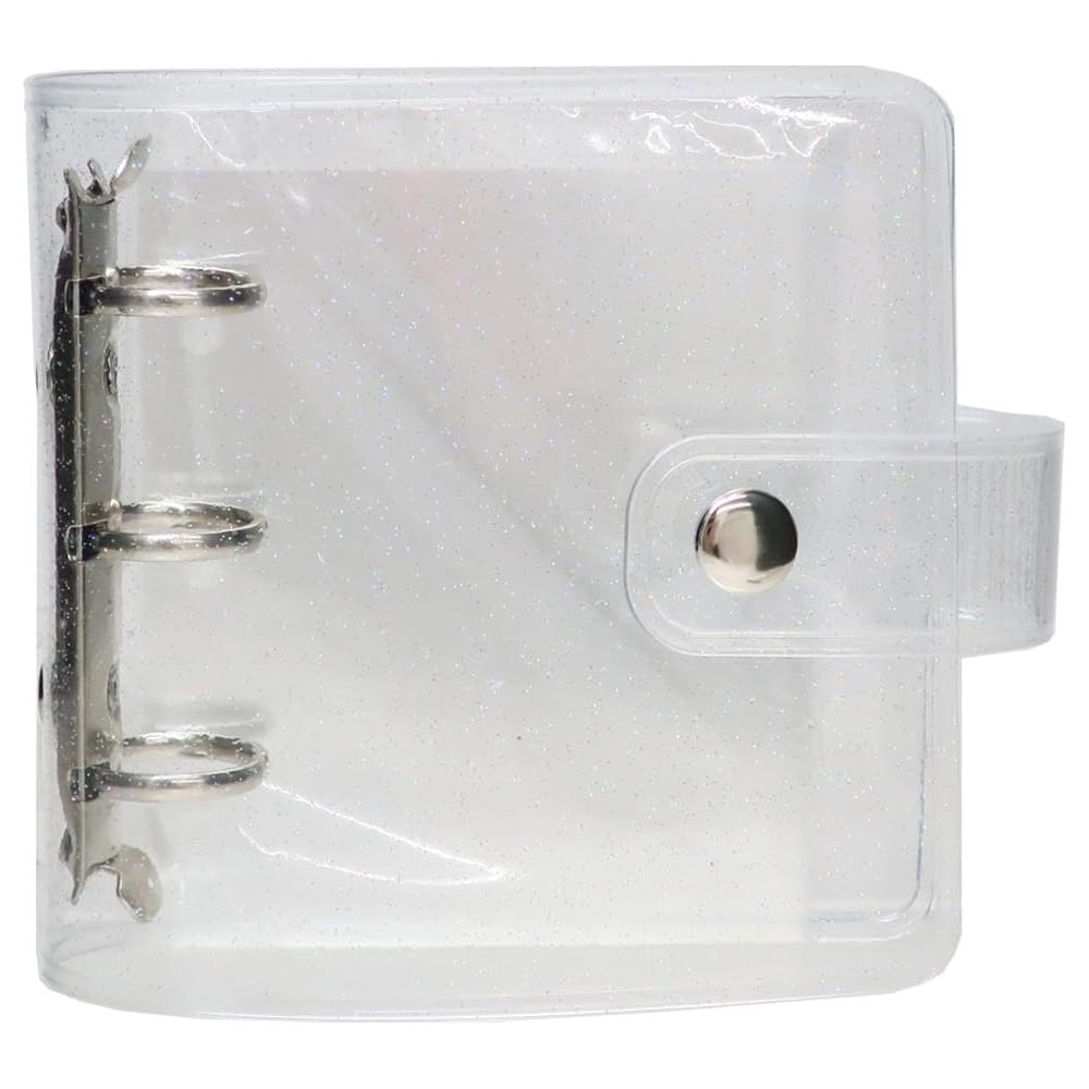Kamio Japan Mini Clear Seal Binder Glitter Clear 231305