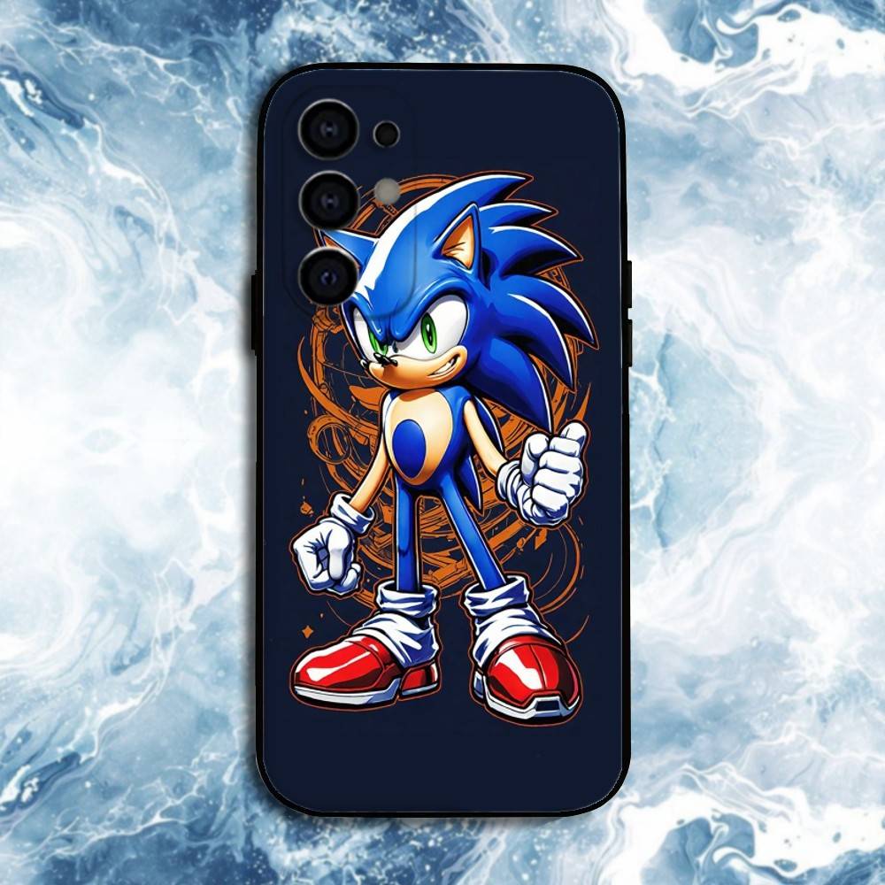 S-Sonic The H-Hedgehog Phone Case For Samsung S25,S24,S21,S22,S23,S30,Ultra,S20,Plus,Fe,Lite Black Shell