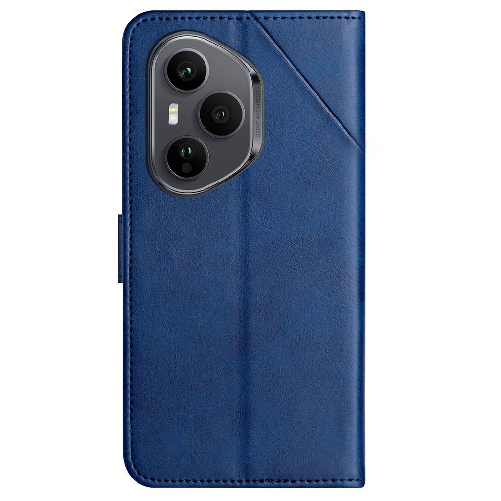 For Honor 400 Pro 5G (Global) Case Line Pattern Wallet Leather Phone Cover with Wrist Strap