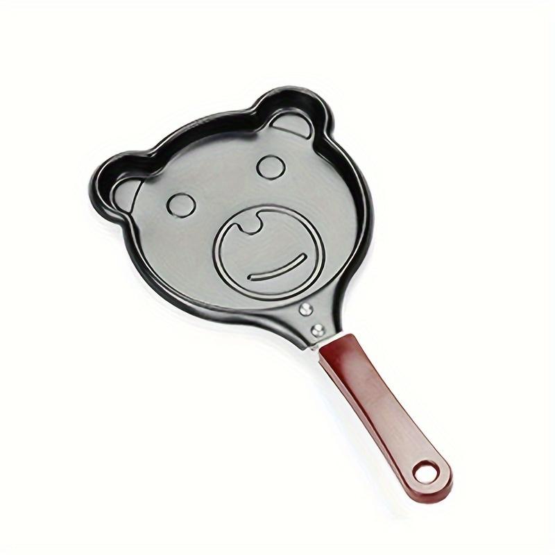 

1pc Charming Breakfast Non-Stick Bear Pattern Frying Pan, 13.97cm Skillet for Eggs & Pancakes - Hand Wash Only A