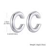 Statement Hollow Ear Bone Clamp for Women Girls,Gold Color Stainless Steel Fake Piercing C-shaped Ear Bone Clip,Fashion Jewelry