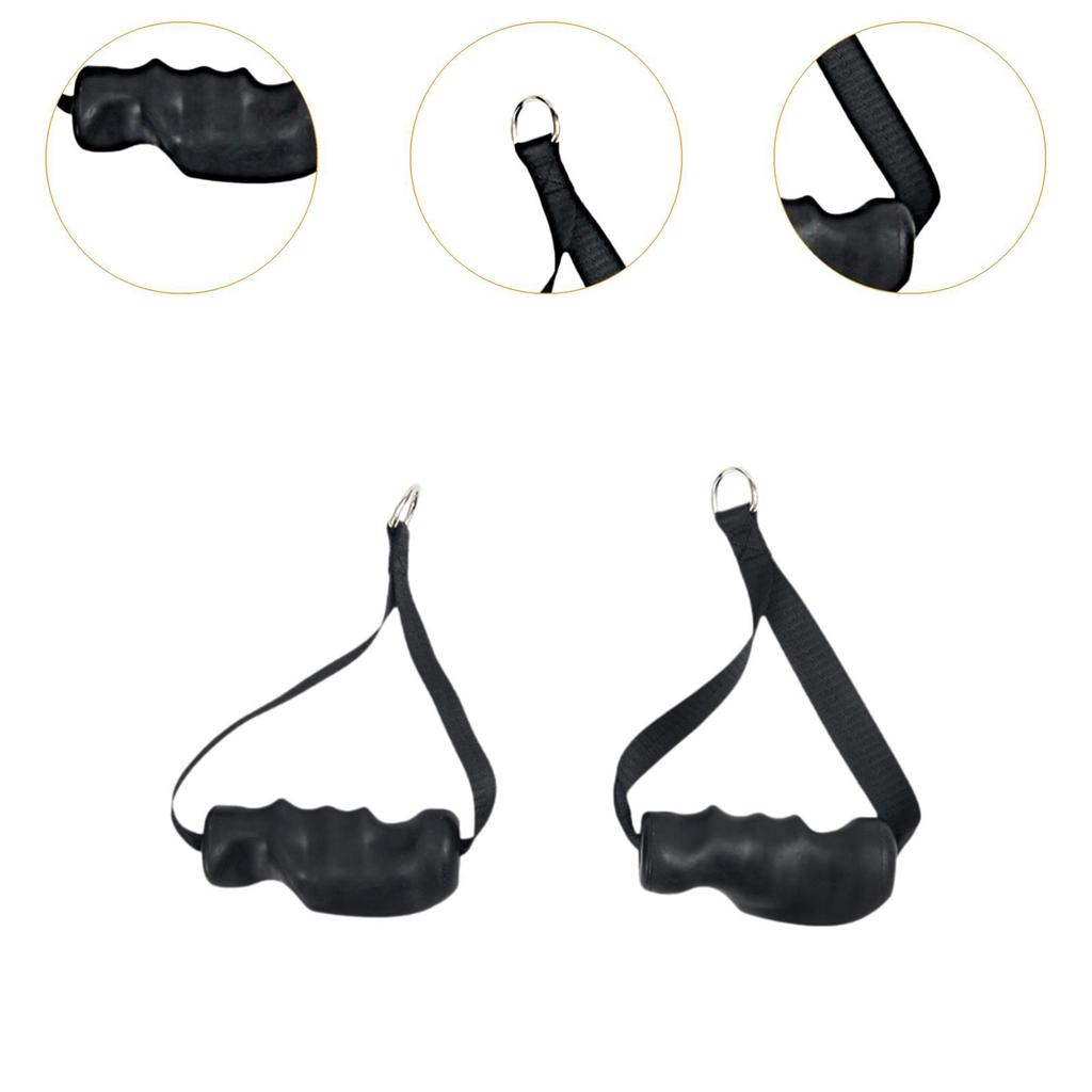 2 Pieces Exercise Handles, Cable Machine Attachments, Non Resistance Bands Exercise Handles for Cable Machine