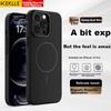 KEKLLE IPhone 12 Pro Case, Apple 12 Pro Protective Cover with Magnetic Wireless Charging, Frosted Anti-Drop Design, Midnight Black