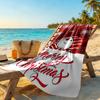 Christmas Beach Towel Super Soft Microfiber Quickdry Fabric Comfortable Lightweight