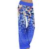 Fashionable Spliced Spring Autumn Women's Loose Print Yoga Wide-leg Sports Casual Trousers