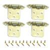 4Pcs Antique Self Closing Hinges Kitchen Cabinet Door Hinges Decorative Hardware for Bathroom Furniture Cupboard