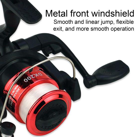 Spinning Reel Metal Spool Fishing Wheel Ergonomic Foldable Design User-Friendly All Purpose Fishing Spinning Reel