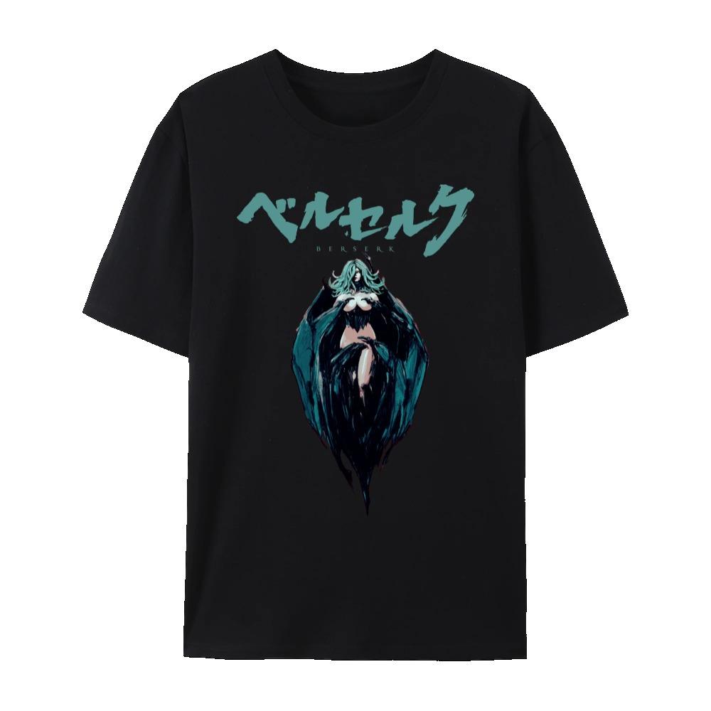 Tricou Grafic din Bumbac Berserk Gess & Griffith, Anime Japonez Unisex Mânecă Scurtă Gât Rotund