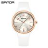 Sanda Men's Silent Quartz Watch: Lightweight, Waterproof, Silicone, Casual, Thin Design, Perfect for Students