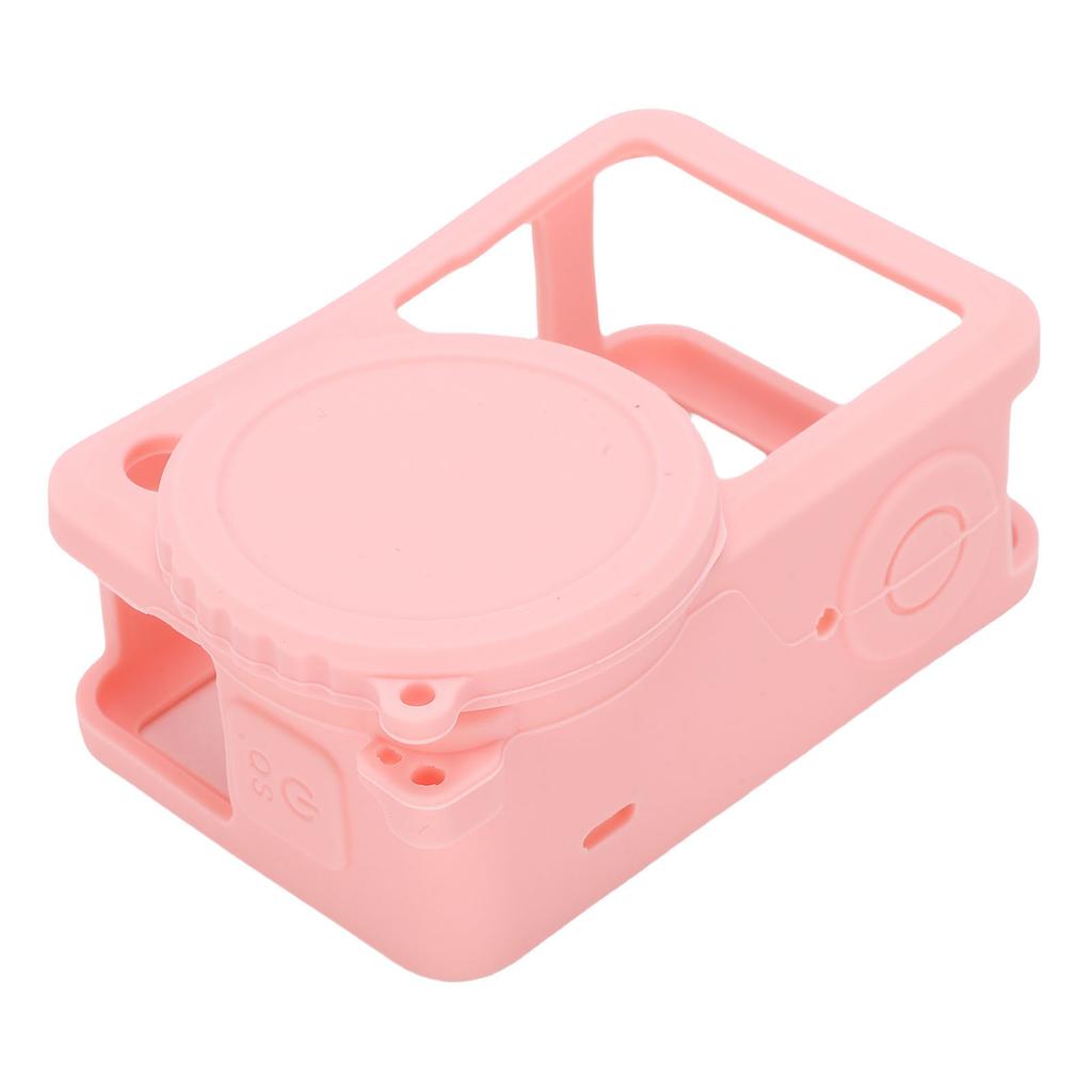 Silicone Protective Case Fit For ACTION 6 Sports Camera Drop Protective Sleeve Soft Skin Case Cover Lens with Lanyard