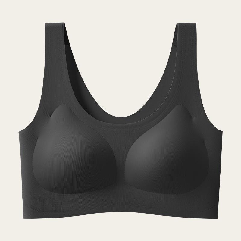 Women's Invisible Seamless Liquid Foundation Bra Underwear Female Vest Tube Top Push Up Bra M-XL