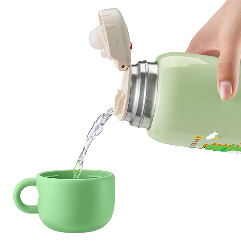 TAFUCO T4085 Little Dinosaur 316 Stainless Steel Double-Lid Thermos 550ml