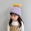 Children's Wool Hat with Bowknot - Warm Knit Cartoon Pullover for Baby and Toddler 