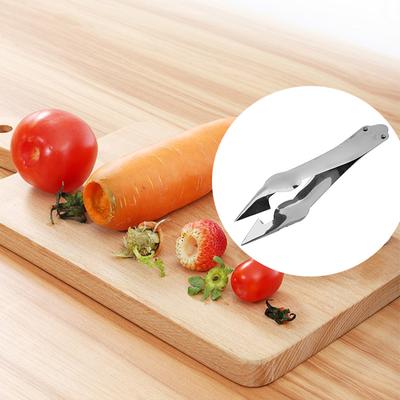 In Acciaio Inox Sbucciatore di Fragole Frutta Pelapatate Ananas Corer Affettatrice Taglierina Coltello Da Cucina Gadget Ananas Affettatrice Pinze Nuovo