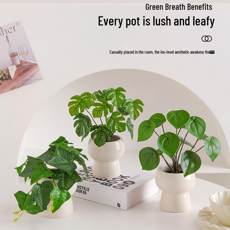 Artificial Bionic Potted Plant for Living Room Table or TV Cabinet