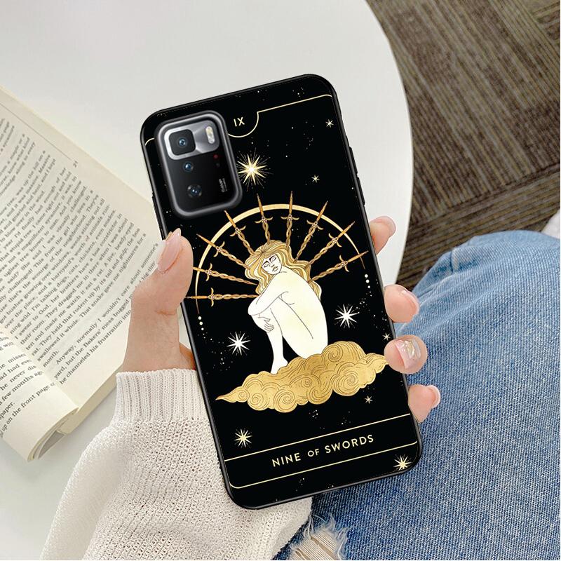 

Чехол для телефона Xiaomi Redmi Note 11 10 Pro Note 8 Pro 9Pro Note9 9S 10S 9T Redmi 10 9C 9A Божественный женский чехол с Таро Redmi 9C