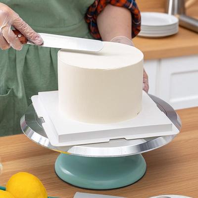Aluminiumlegierung 12 Zoll Drehteller Kuchen Dekoration Zubehör Set Rotierender Kuchenständer Werkzeug Metall Edelstahl Gebäck Kuchenständer
