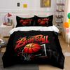 Basketball Design Three-Piece Set Kid'S And Adults' Bedroom Decor, Exquisite Three-Piece Bedding Set Gift