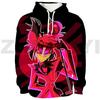 Harajuku Hazbin Streetwear 3D Print Hotel Men Clothing Hip-Hop High Street Sweatshirts Female Anime Hoodie Cosplay Costume Hoody