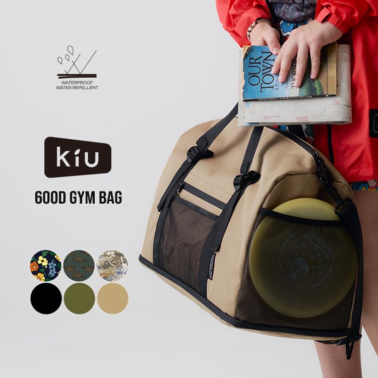 KiU 600D Gym Bag KiU 600D GYM BAG Waterproof Water Repellent Large Capacity Boston Bag Travel Bag Travel Carry Case Mount Pocket Stylish Unisex Men