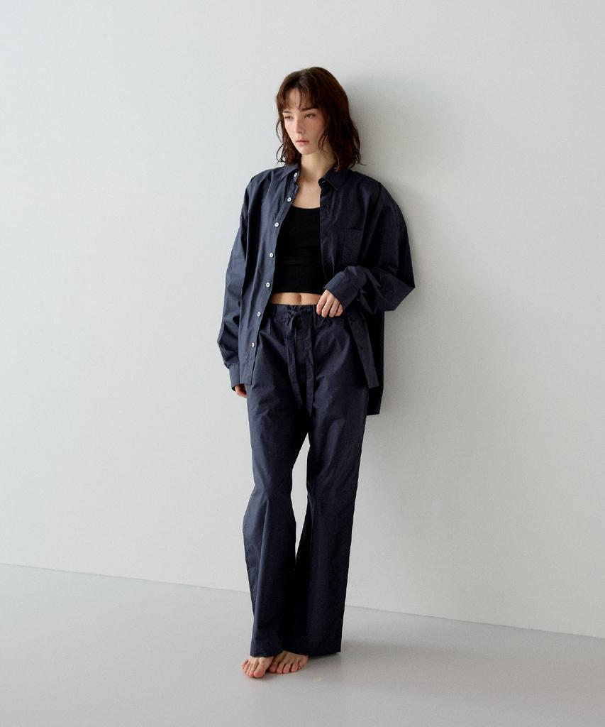 SAHAKI Paper Pants (Navy)