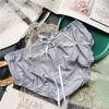 Briefs Cute Elastic Big Jacquard Dark Ice Silk Underwear Sexy Low-rise Women's Panties