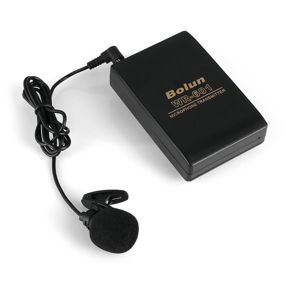 Portable Meeting Speech Wireless Microphone Lavalier Lapel FM Transmitter Receiver Clip Mic System