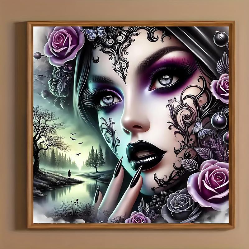 Retro Character Artificial Diamond Decorative Hanging Painting DIY Diamond Art Embroidery Kit 5D Diamond Painting